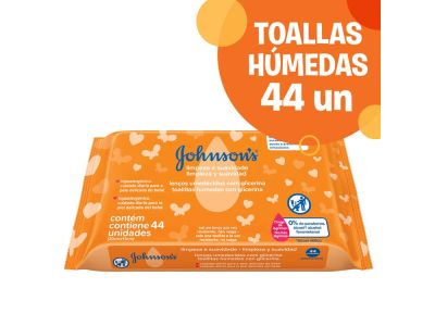 TOALLITAS HUMEDAS JOHNSON'S BABY LIMPIEZA & SUAVIDAD 44 un