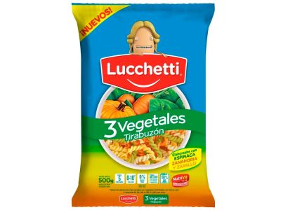 FIDEOS LUCCHETTI 3 VEGETALES 500 gr