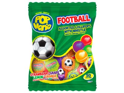 CHUPETIN POPMANIA FOOTBALL 50 un