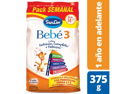 LECHE EN POLVO SANCOR BEBE 3 375 gr