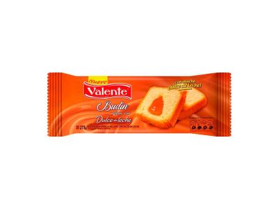 BUDIN VALENTE RELLENO DULCE DE LECHE 220 gr