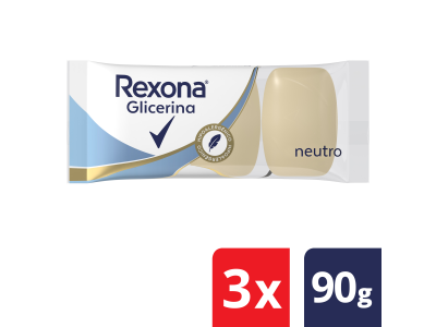 JABON DE TOCADOR REXONA GLICERINA NEUTRO 3X90 gr