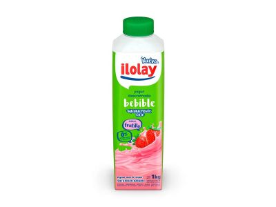 YOGHURT ILOLAY TETRA TOP DESCREMADO FRUTILLA 950 GR