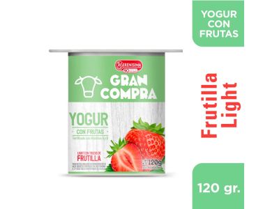 YOGHURT GRAN COMPRA DESCREMADO FRUTILLA 120 GR