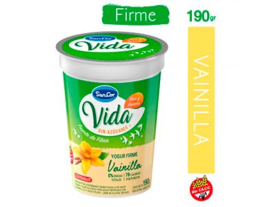 YOGHURT SANCOR VIDA FIRME DESCREMADO VAINILLA 190 gr