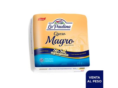 QUESO LA PAULINA PS MAGRO SIN SAL 1 KG