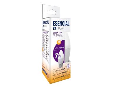 LAMPARA ESENCIAL VELA CALIDA E27 7 wt