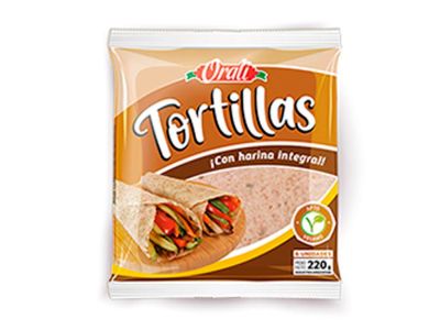 PAN ORALI TORTILLAS INTEGRAL 6 un