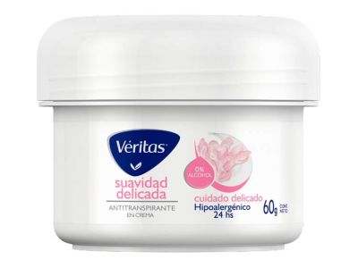 ANTITRANSPIRANTE FEMENINO VERITAS CREMA SUAVIDAD DELICADA 60 GR