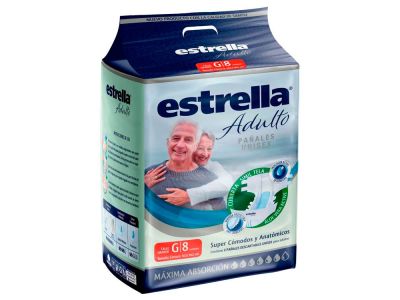 PAÑAL ESTRELLA ADULTO G 8 un