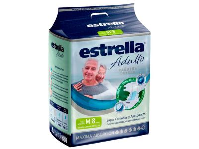 PAÑAL ESTRELLA ADULTO M 8 un