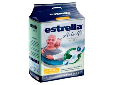 PAÑAL ESTRELLA ADULT XG 8 un