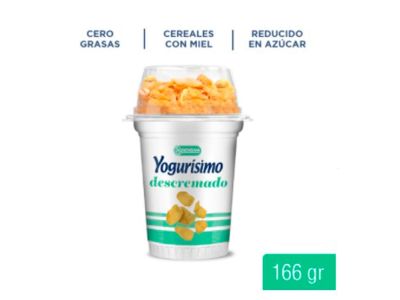 YOGHURT YOGURISIMO CON CEREALES DESCREMADO 166 gr