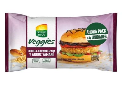 HAMBURGUESA GRANJA DEL SOL CEBOLLA Y ARROZ 4U 420 gr