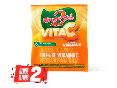 JUGO RINDE 2 NARANJA VIT C 24 gr