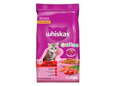 ALIMENTO PARA ANIMALES WHISKAS KITTEN CYL 500 gr