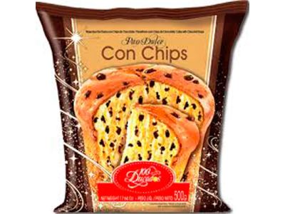 PAN DULCE 100DUCADOS CON CHIPS 500 gr