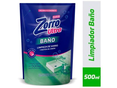 LIMPIADOR ZORRO BAÑO DOYPACK 450 ml