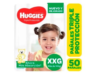 PAÑALES HUGGIES PROTECT AHORRAPACK XXG 50 UN