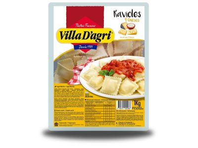 RAVIOLES VILLA D'AGRI 4 QUESOS 1 KG