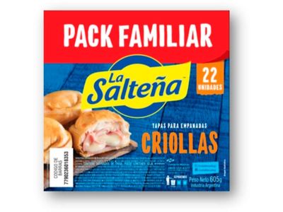 TAPA PARA EMPANADAS LA SALTENA CRIOLLA X22 605 GR