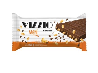 CHOCOLATE VIZZIO LECHE Y MANI 35 GR