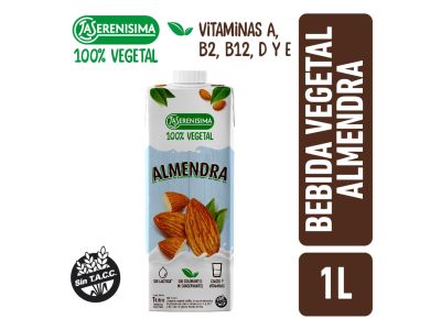 LECHE LA SERENISIMA VEGETAL ALMENDRA 1 lt