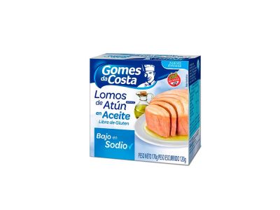 LOMITO DE ATUN  GOMES DE COSTA ACEITE BAJO SODIO 170 GR