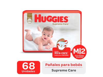 PAÑAL HUGGIES SUPREME AHORRAPACK MEDIANO 68 UN