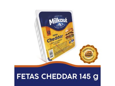 QUESO MILKAUT CHEDDAR FETAS 145 gr