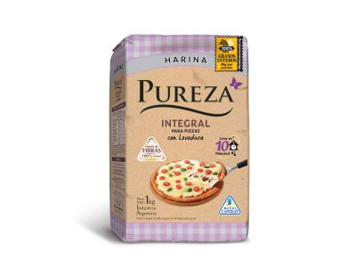 HARINA PUREZA PIZZA INTEGRAL 1 KG