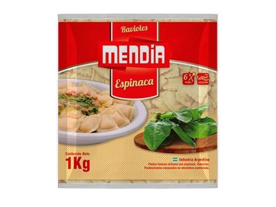 RAVIOLES MENDIA ESPINACA 1 KG