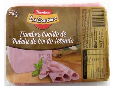 FIAMBRE DE CERDO LA CASONA FETEADO 200 GR