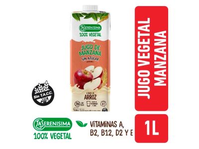 JUGO LA SERENISIMA MANZANA SIN AZUCAR 1 lt