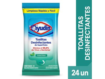 TOALLITAS HUMEDAS AYUDIN FRESCO FLOWPACK 24 un