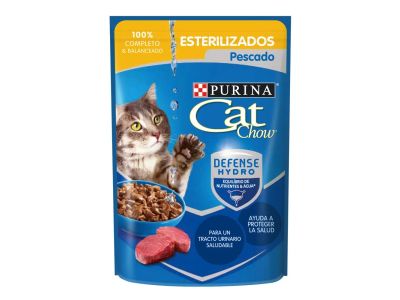 ALIMENTO PARA GATOS CAT CHOW ESTERILIZADOS PESCADO 85 gr