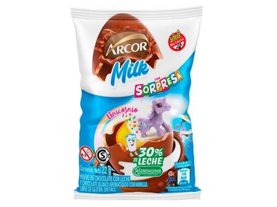 HUEVO DE PASCUA ARCOR MILK UNICORNIO 22 GR