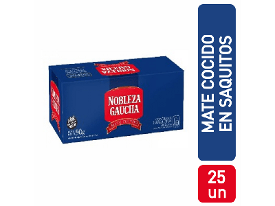 YERBA EN SAQUITOS NOBLEZA GAUCHA 25 un