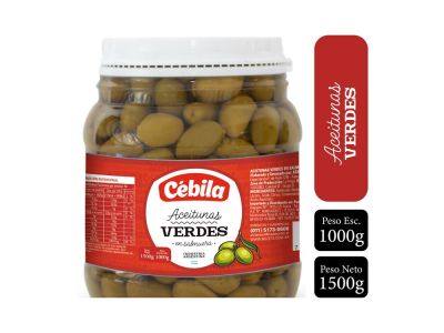 ACEITUNAS CEBILA VERDES PET 1 KG