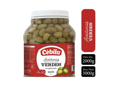 ACEITUNAS CEBILA VERDE PET 2 KG