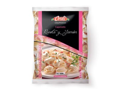 CAPELLETTIS ORALI RICOTA Y JAMON  500 gr