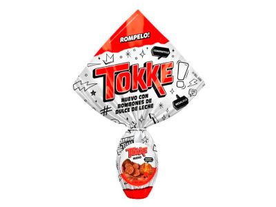 HUEVO DE PASCUA TOKKE C/BOMBONES 152 GR