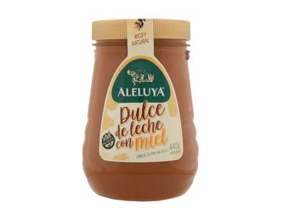 DULCE DE LECHE ALELUYA CON MIEL 440 GR