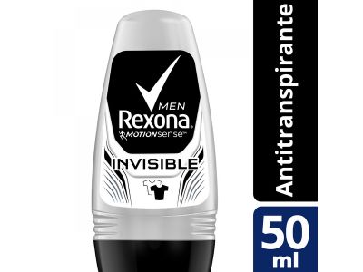 ANTITRANSPIRANTE MASCULINO REXONA ROLL ON INVISIBLE 50 ML