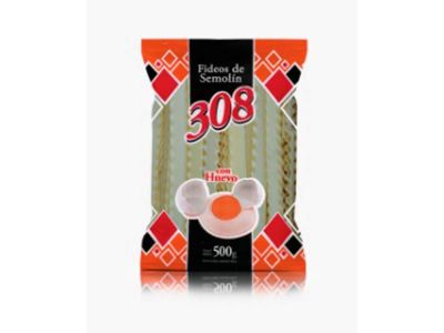 FIDEOS 308 CINTAS HUEVO 500 GR