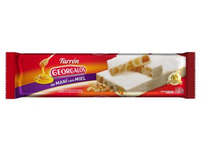 TURRON GEORGALOS MANI CON MIEL 120 GR