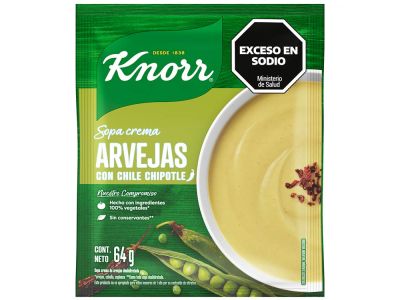 SOPA KNORR CREMA ARVEJAS CON CHILE CHIPOTLE 64 GR