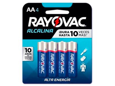 PILAS RAYOVAC ALCALINA AA 4 un