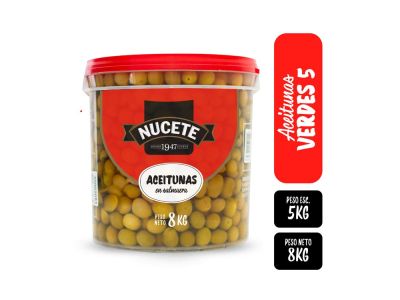 ACEITUNAS NUCETE VERDE N° 5 BALDE 5 KG