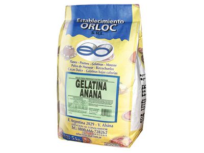 GELATINA ORLOC ANANA 5 KG